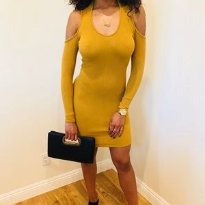 Mustard Long Sleeve dress